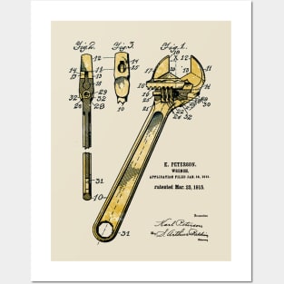 Adjustable Spanner - US Patent Application Posters and Art